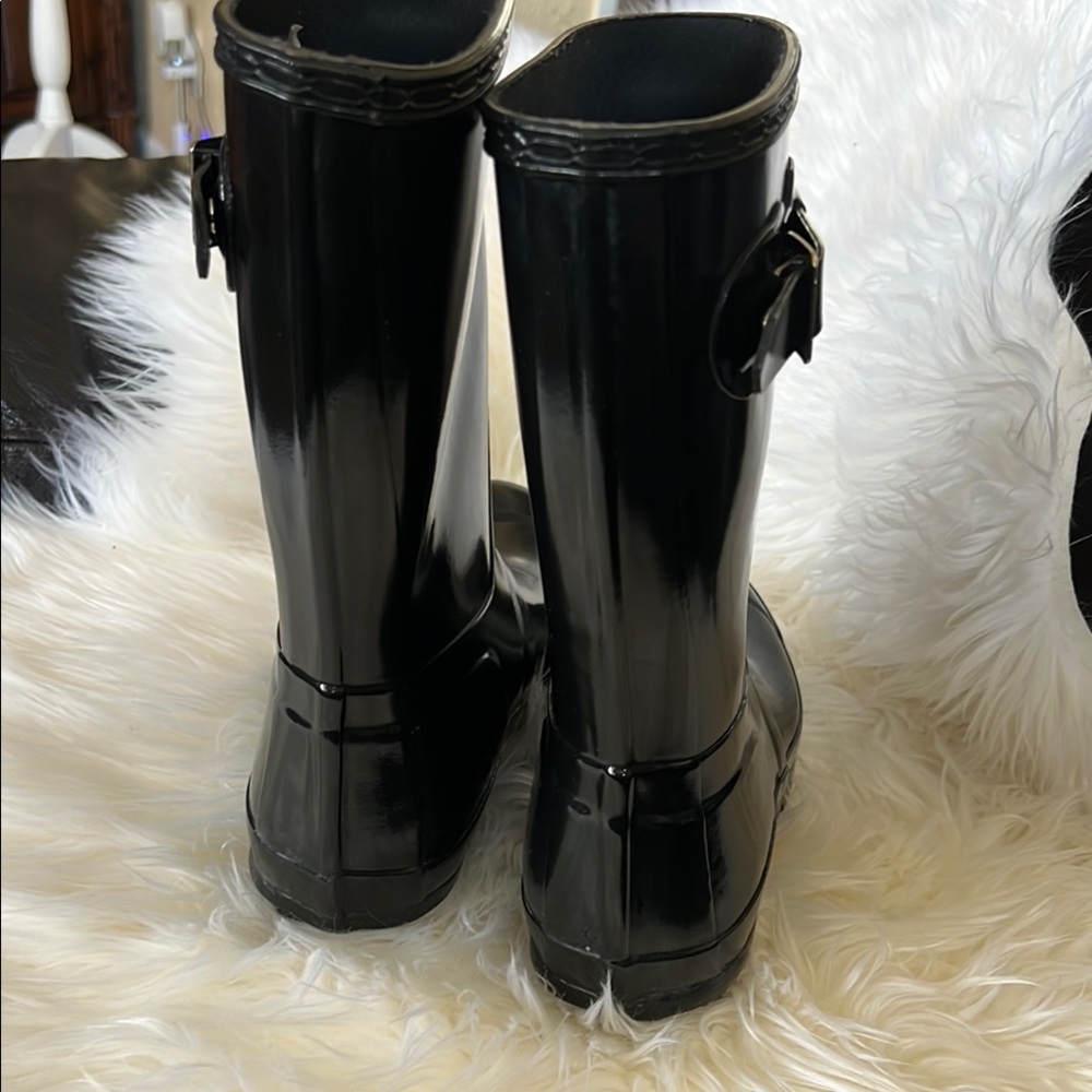 Hunter Black Rain Boots - Picture 6 of 11